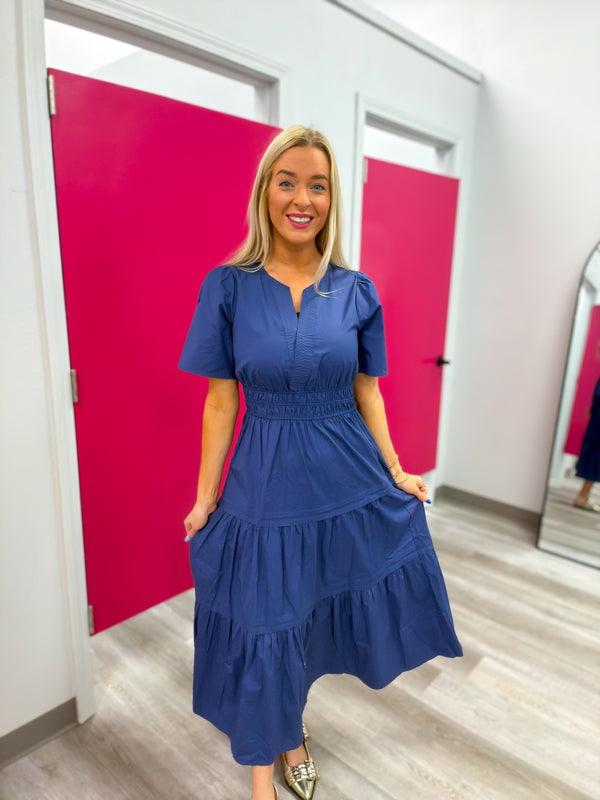 Navy Days Dress | Regular and Plus