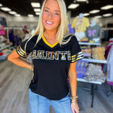 Black and Gold Sequin Top