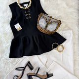 The Monaco Peplum Top
