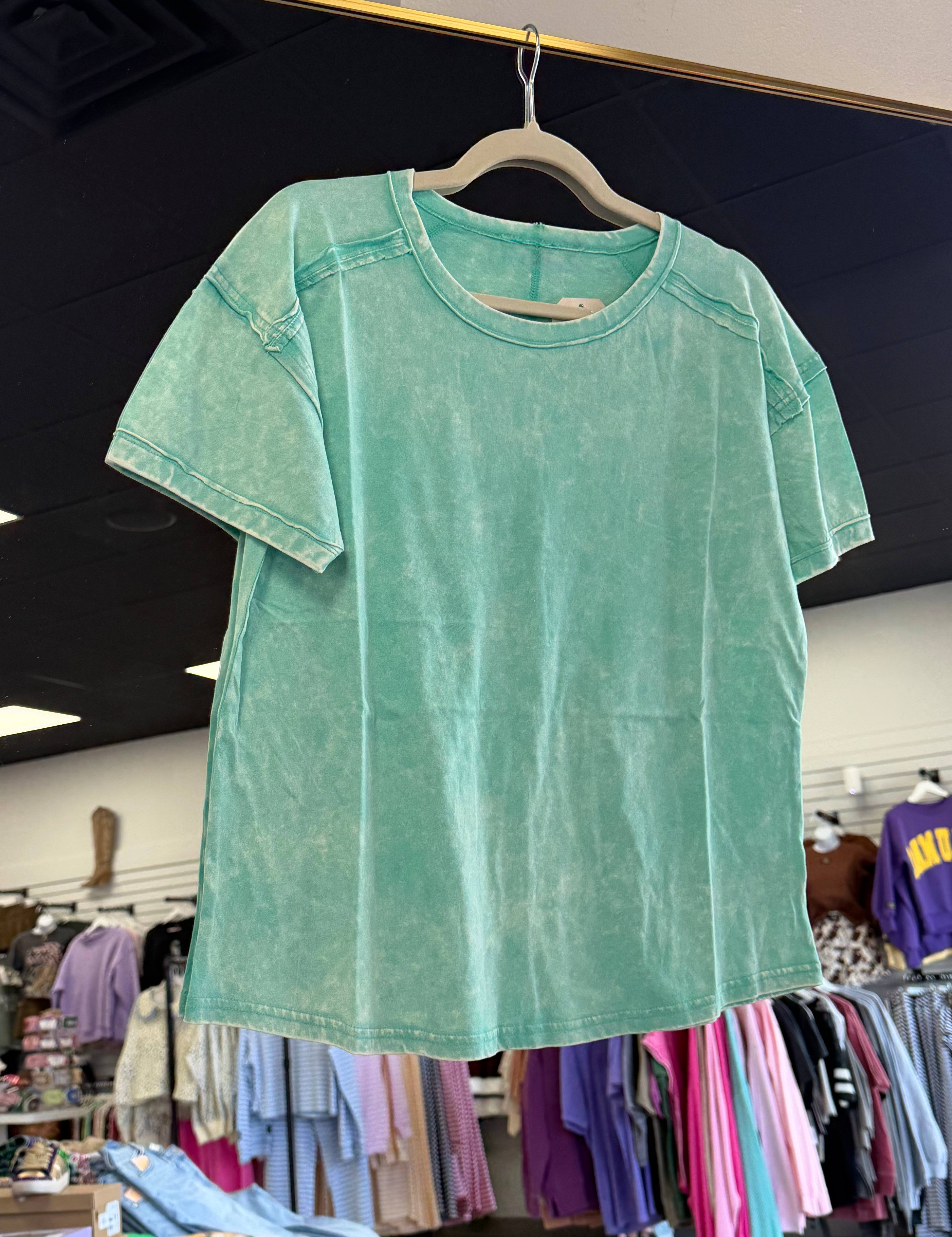 Your Best Basic Tee | Acid Wash with Seam Detail