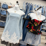 Lace & Denim Dreams Dress