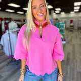 Scallop and  Styled Top