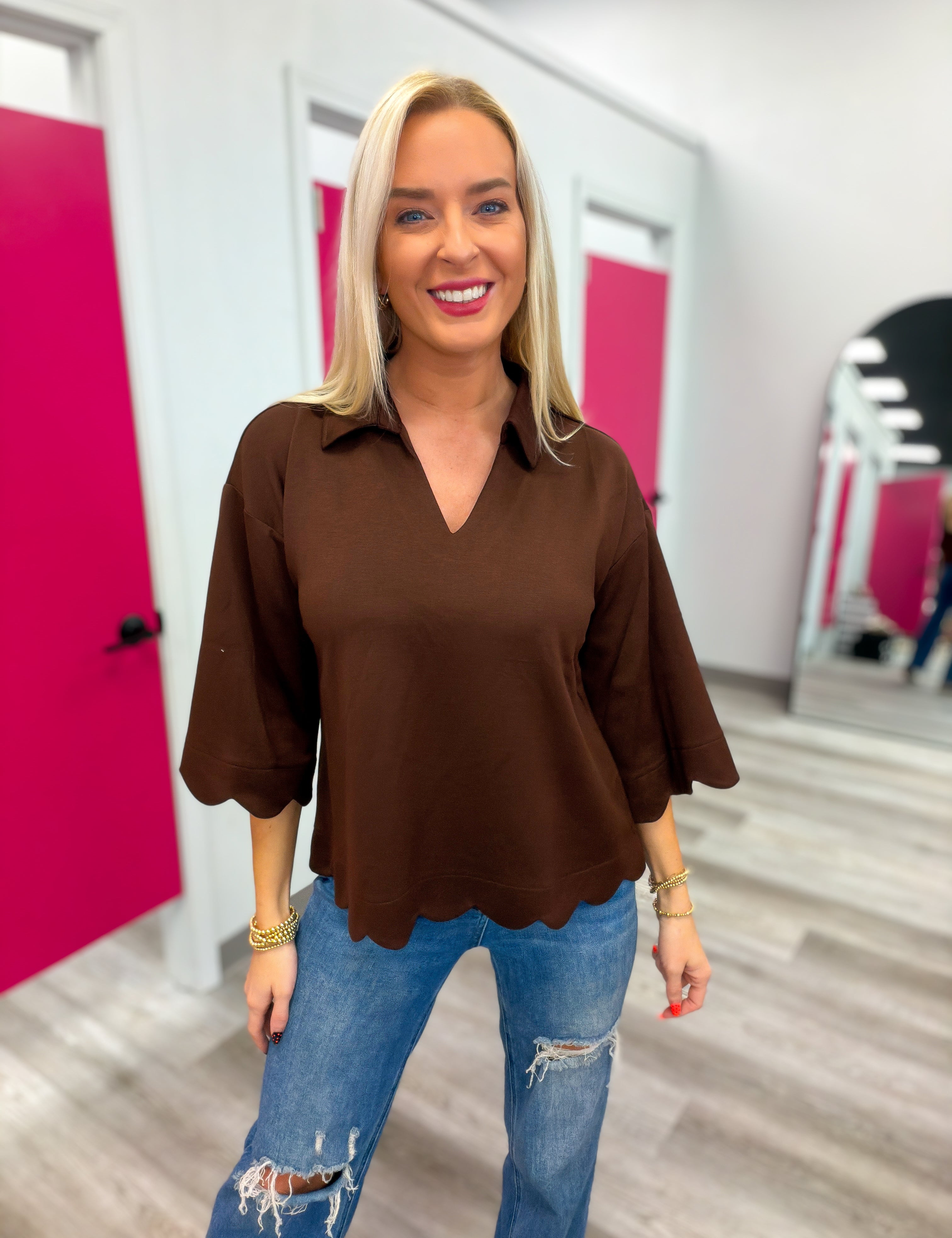 The Scallop Edit Top