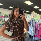Espresso Elegance Dress