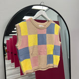 Check It Out Checkered Sweater | Pastel
