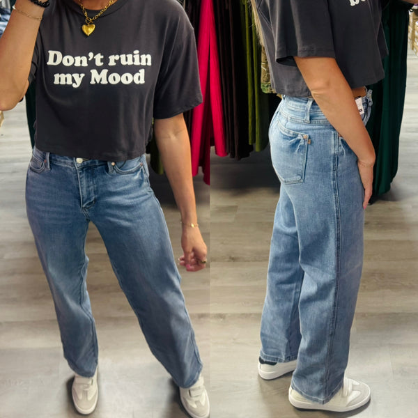 The Addison | Mid Rise Tummy Control Judy Blue