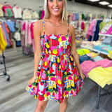 Cuban Nights Scallop Dress