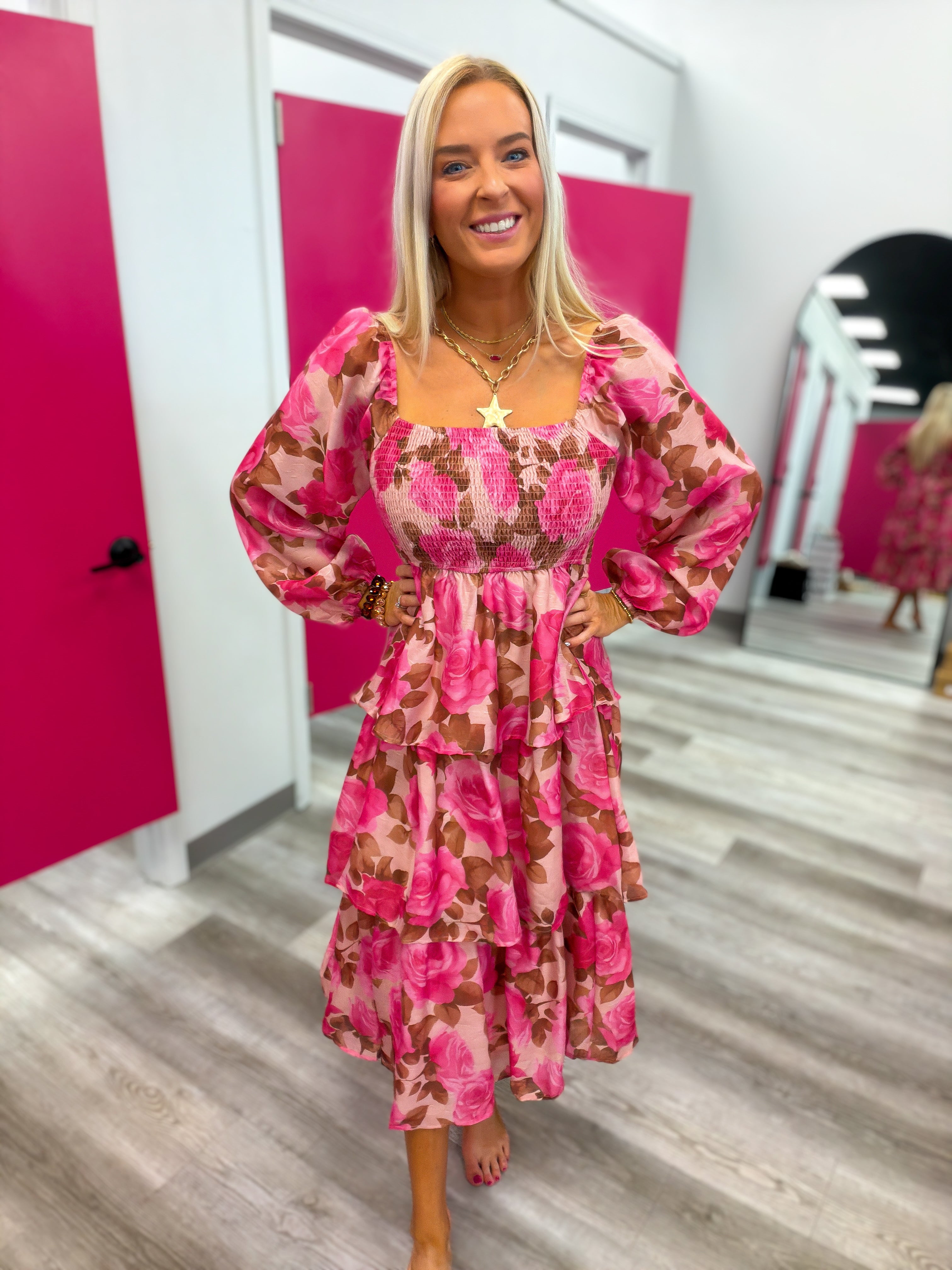 The Rosy Romance Dress
