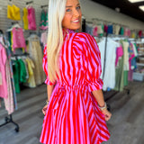 Flirty Pop Stripe Dress