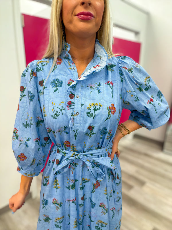 Forget-Me-Not Floral Dress