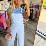 Blue Skies Overalls Striped Overalls