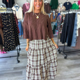 Falling For Plaid Maxi Skirt