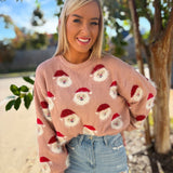 Santa Claus Lane Sweater - Blush