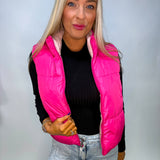 Two Sides to Every Story Reversable Puffer Vest