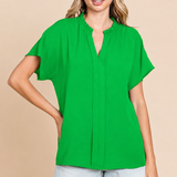 First Impression Blouse Green