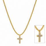 Rhinestone Cross Necklace
