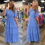 Graceful Days Tiered Midi Dress