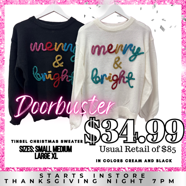 BLACK FRIDAY | TINSEL SWEATER