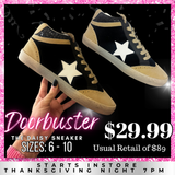 SALE | The Daisy Sneaker  | Black Beige | FINAL SALE