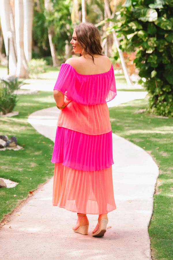 Clementine Pleated Dress