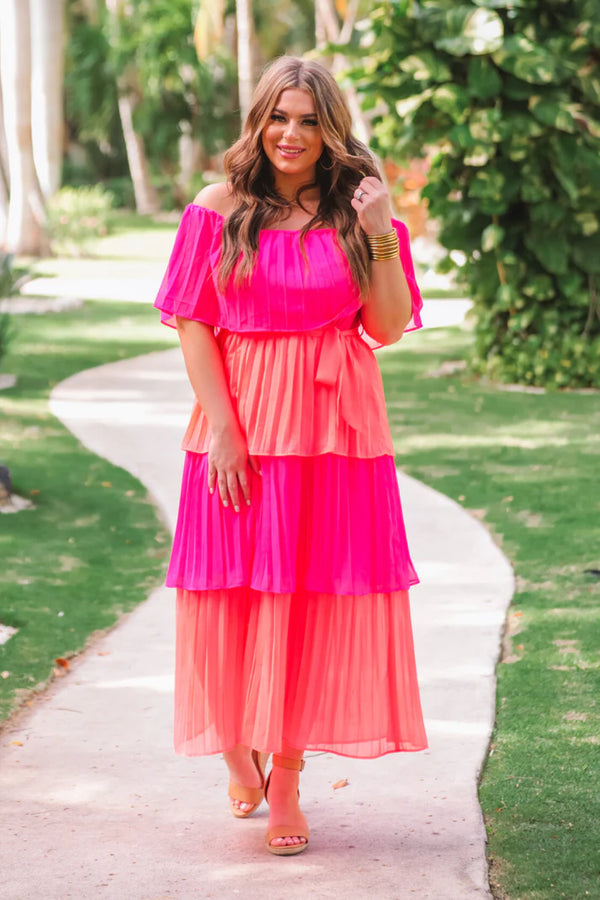 Clementine Pleated Dress