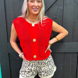 Leopard Denim Shorts