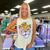 LSU Vintage Tiger (Licensed) Tank | Butter