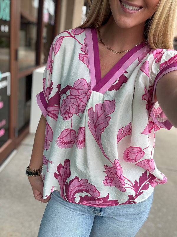 Off the Vine Top Pink