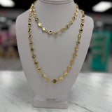 Hammered Disc Long Station Layering Necklace | 2 Options