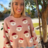 Santa Claus Lane Sweater - Blush