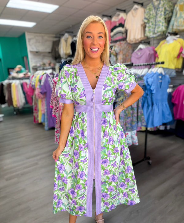 The Bloomline Zip Midi