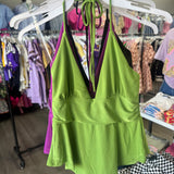 Full Time Flirt Halter Asymmetrical Tank Top