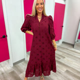 The Everly Eyelet Midi Dress