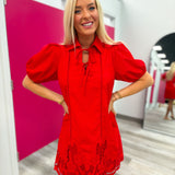 Cherry Crush Cutout Dress