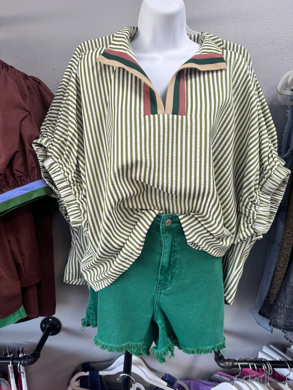 In The Breeze Top - Olive