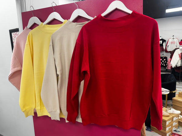 Oversized Mockneck Sweatshirt