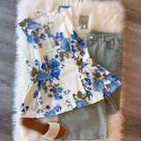 Bluebell Bloom Peplum Top