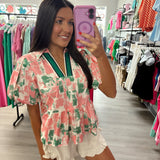 Linen Ruffle Shorts