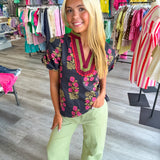 Meadow Bloom Blouse | Plus Size Available