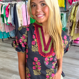 Meadow Bloom Blouse | Plus Size Available