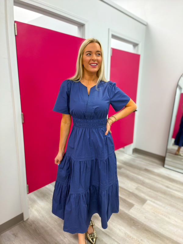 Navy Days Dress | Regular and Plus