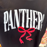 Panther Bow Graphic Tee Crop Midi