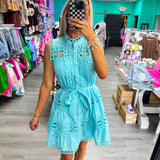 Always Yours Dress Aqua