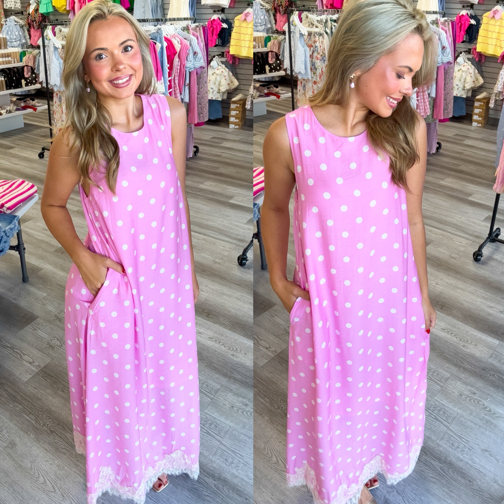 Timeless Charm Midi Pink