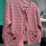 Peppermint Candy Cane Quilted Shacket
