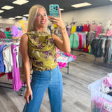 Autumn Muse Scarf Top