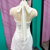 White Halter Dress White