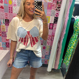 Bow July 4th Top