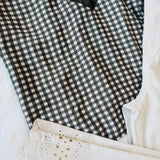 Emery Gingham Top | Olive