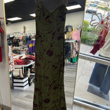 Off the Vine Dark Olive Velvet Dress